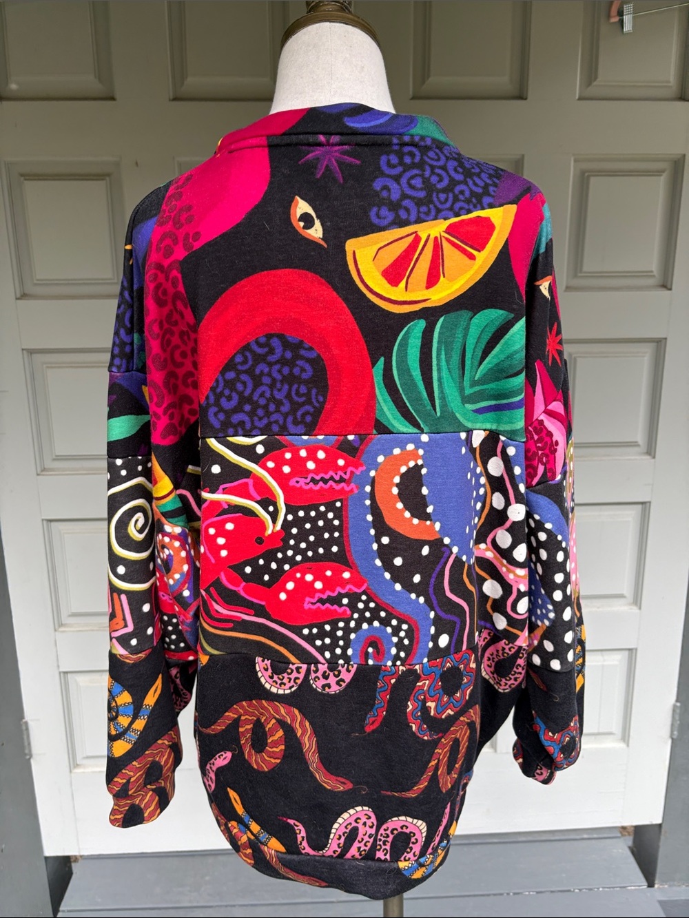 Farm Rio Colorful Sea Animals Octopus Sweatshirt - Picture 5 of 8